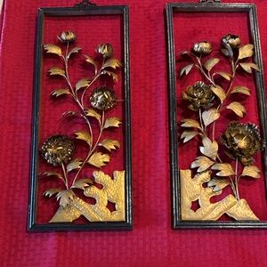 Beautiful Mid-Century Modern (MCM) brutalist-style metal wall art